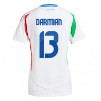 Italia Matteo Darmian #13 Fotballklær Bortedrakt Dame EM 2024 Kortermet